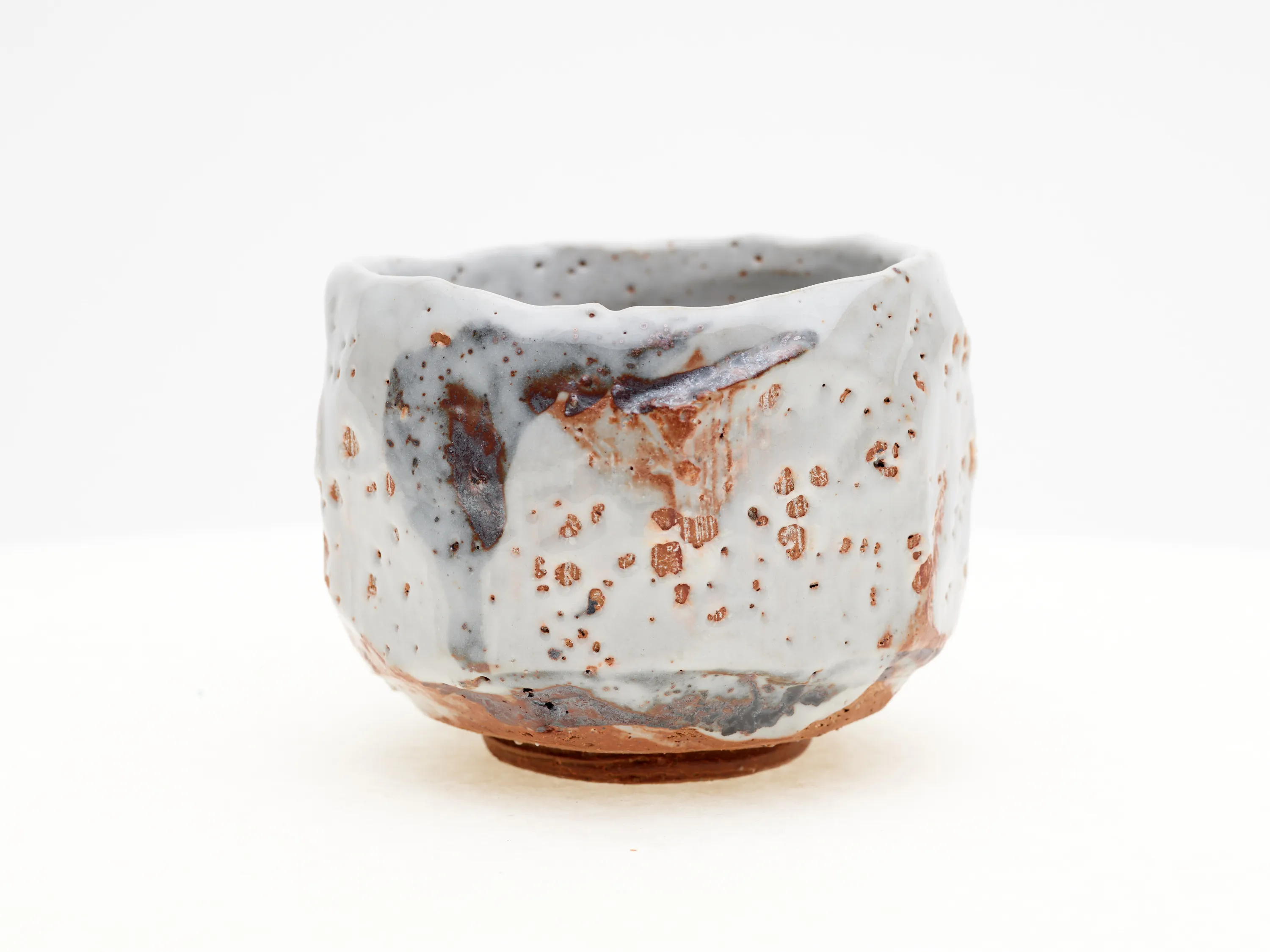 Faceted Shino Chawan