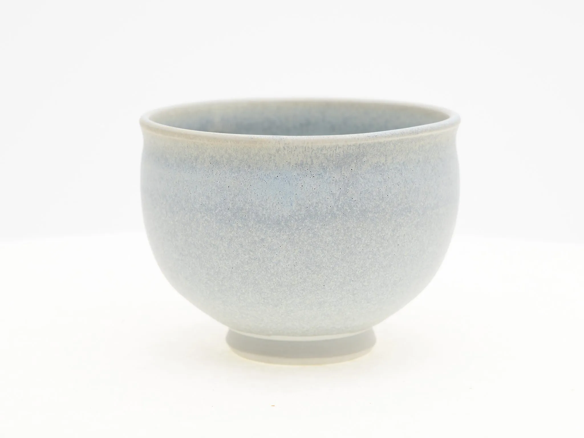 Matte Blue Porcelain Chawan