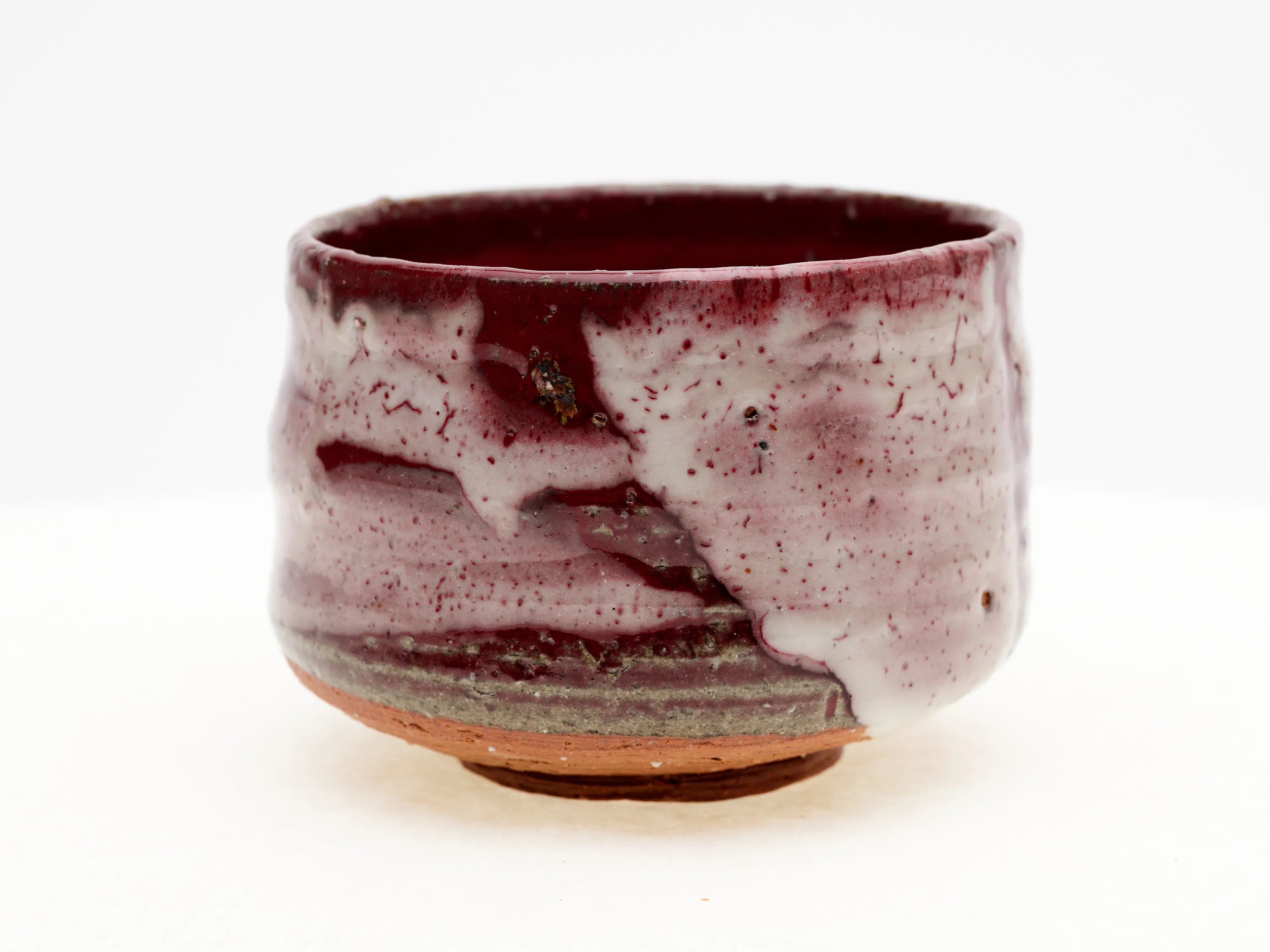 Copper Red Shino Chawan — view 2