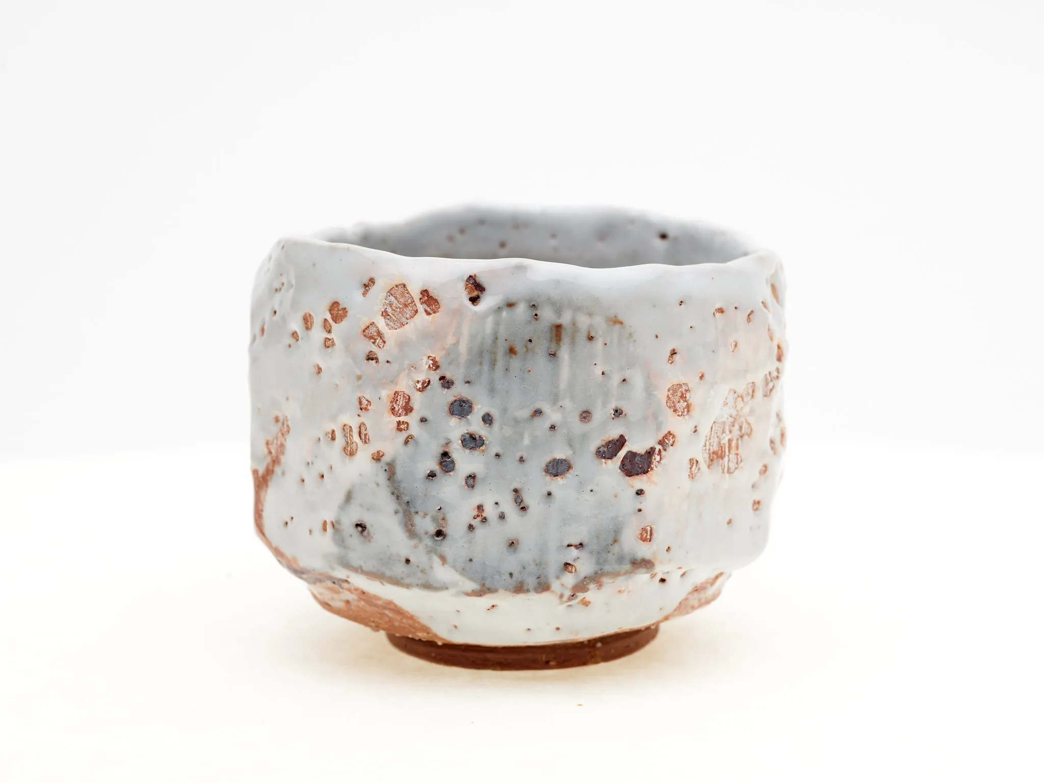 Faceted Shino Chawan — view 2