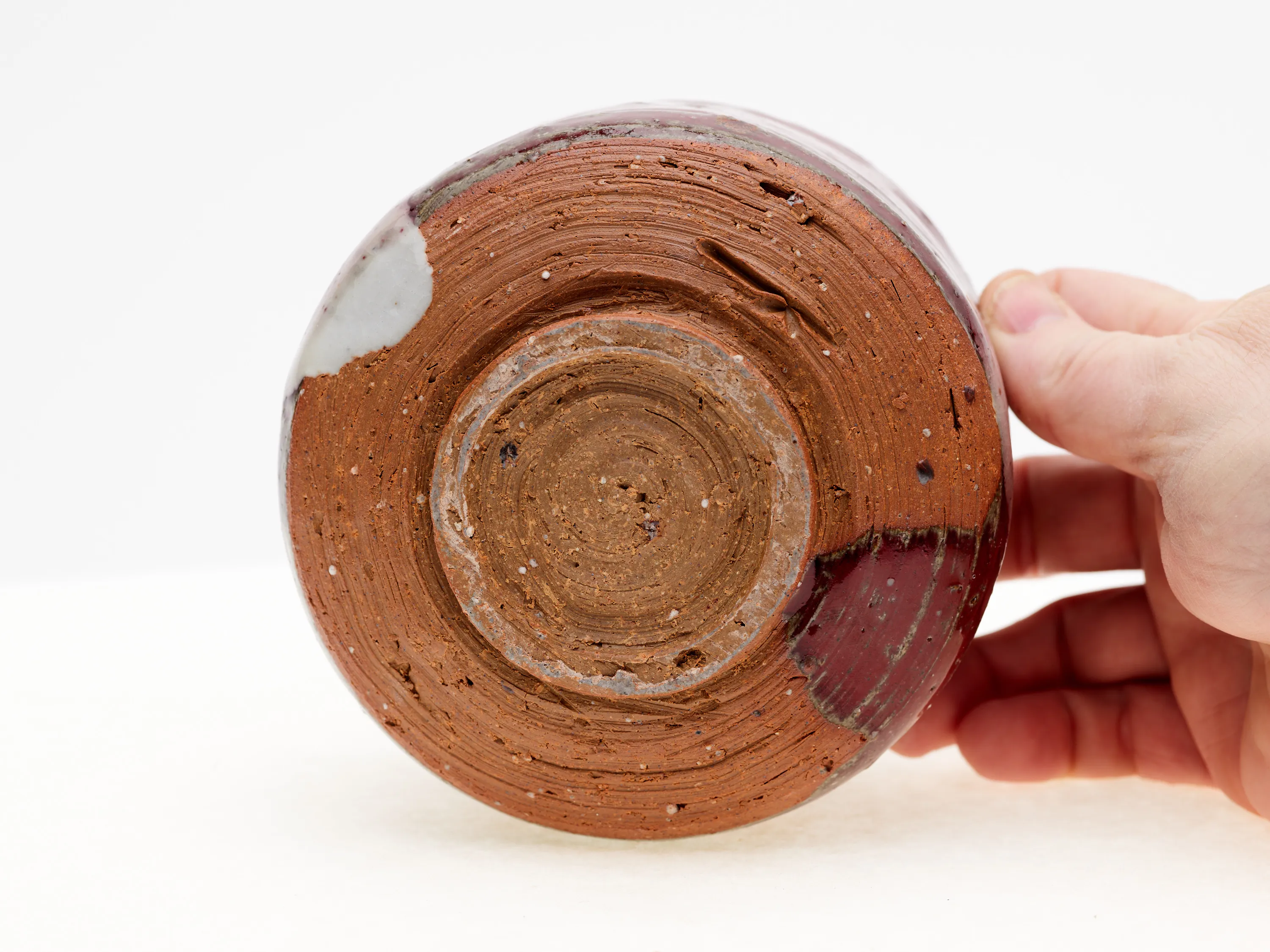 Copper Red Shino Chawan — view 4