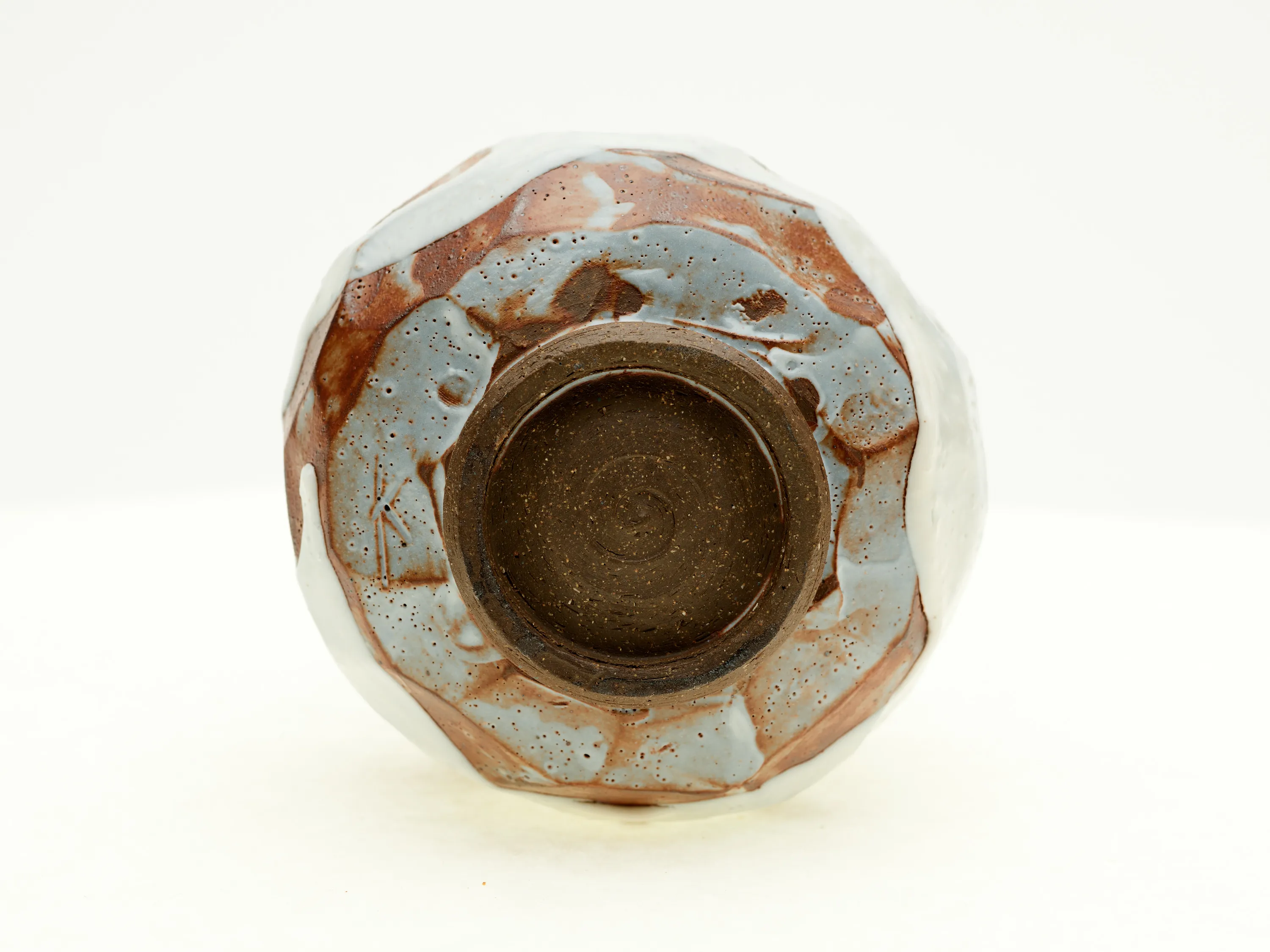 Hand-carved Norcal Shino Chawan — view 4
