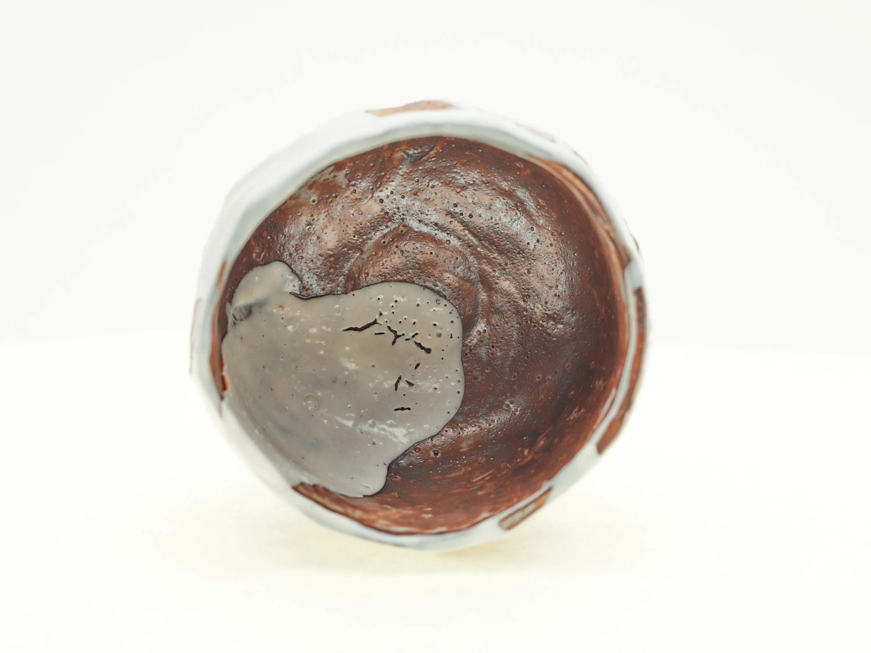 Hand-carved Norcal Shino Chawan — view 5